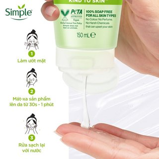 Sữa Rửa Mặt Simple Giúp Da Sạch Thoáng