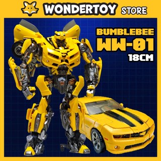 Mô hình Transformers Bumblebee WW-01 Robot Biến Hình Xe Chevrolet Camaro 17cm Hãng Wasp Warrior