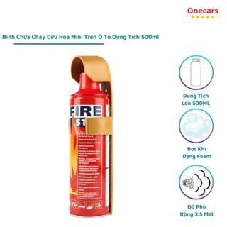 Bình Chữa Cháy Mini FIRE STOP Dung Tích 500ml và 1000ml dùng cho xe hơi, văn phòng, nhà cửa