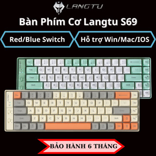 Bàn Phím Cơ LANGTU S69 Hotswap có dây đèn Led Hỗ Trợ Win/Mac/IOS Gaming, Văn Phòng  Siêu Nhỏ Gọn