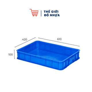 Khay nuôi sâu, trồng cây, nuôi cá, đựng bát đĩa, hải sản, đồ công nghiệp Thùng đặc kt 61x42x10 cm