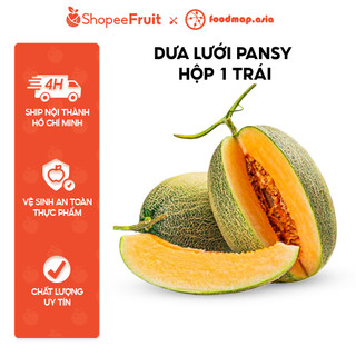 Dưa Lưới Ruột Cam Pansy Chuẩn Quốc Tế - Kèm Thùng FoodMap Fruits