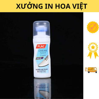 Chai xịt tẩy trắng giày PLAC có kèm đầu cọ , nước tẩy trắng giày, túi xách