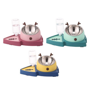 Bát ăn 3 in 1 hình tuần lộc cho thú cưng