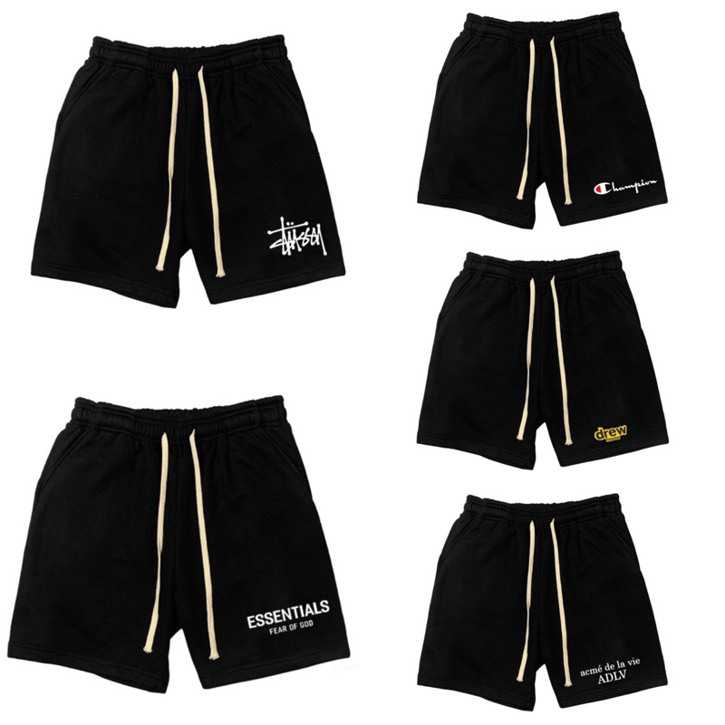 Quần Short Thun ADLV, CHAMPION, DREW, ESSENTIAL - Street Style Nam, Nữ - Đùi Thể Thao, Gym - Quần: