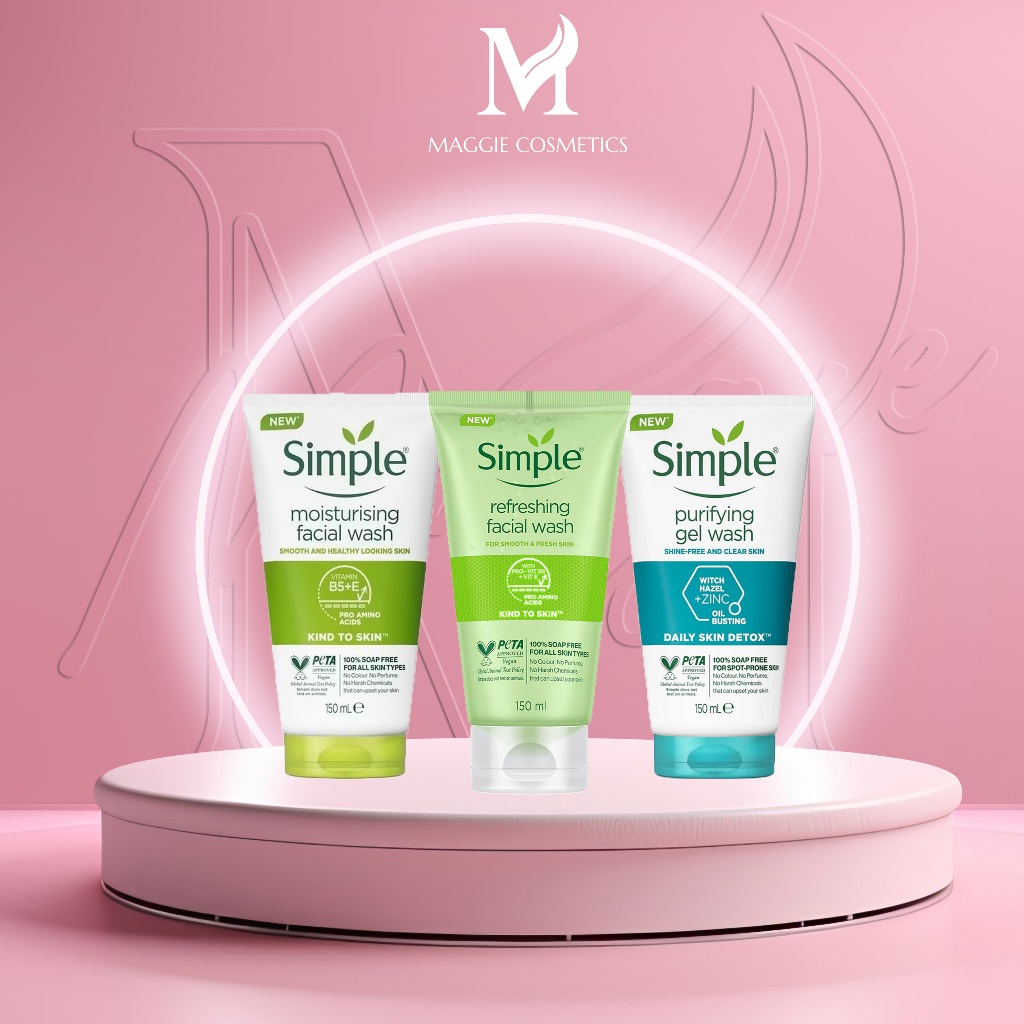 Sữa Rửa Mặt Simple Giúp Da Sạch Thoáng
