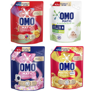 Nước giặt OMO Matic 4,1kg/ túi Dành cho máy giặt cửa trên và cửa trước