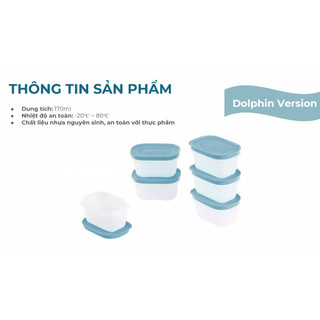 Bộ trữ đông Tupperware mini 170ml (6 hộp)