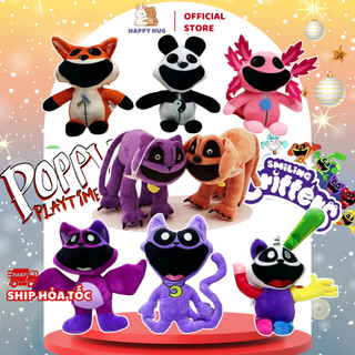 Gấu bông CatNap Smilling Critters Poppy Playtime Chapter 3, thú nhồi bông Huggy Wuggy size 20-28cm cho bé