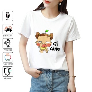 Áo Thun Wit-fashion In Hình Quỳnh AK Gì Căng Form Xuông Vải Dày Dùng Chung Nam Nữ