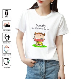 Áo Thun Wit-fashion Màu Trắng In Hình Quỳnh Aka Biểu Cả Cuộc Đời Áo Phom Xuông Ngắn Tay Dùng Chung Nam Nữ