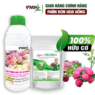 Combo Phân Bón Hoa Hồng SOYMIC & Phân nén Super Probio PMP Hữu Cơ Vi Sinh