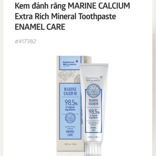 Kem đánh răng thảo dược SIBERIAN WELLNESS Canxi, hỗ trợ cho răng chắc khỏe, ngăn ngừa sâu răng