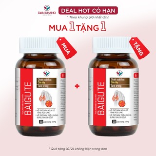Viên Uống Baigute Dân Khang Giảm Đau Nhức, Sưng Viêm Khớp Do Gout, Hạ Acid Uric - Hộp 20 viên