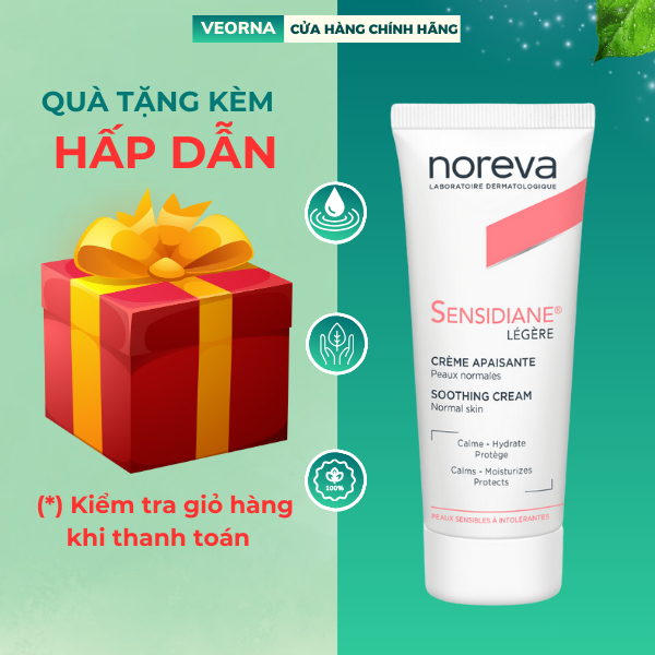 Kem Dưỡng Làm Dịu Da, Giảm Kích Ứng Noreva Sensidiane Legere Soothing Cream