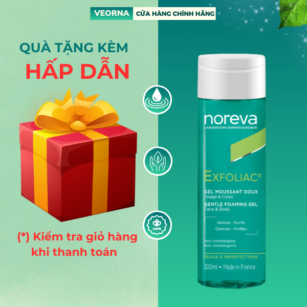 Sữa Rửa Mặt Cho Da Dầu Mụn Noreva Exfoliac Intensive Foaming Gel