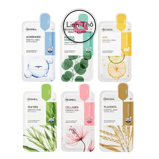 [1 MIẾNG] Mặt Nạ Mediheal Essential Teatree / Vita / Placenta / Collagen / Watermide 24ml
