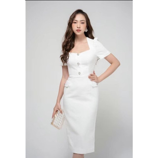 Sixdo đầm ôm trắng size XL newtag