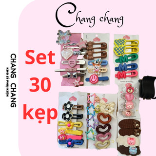 Set 30 Kẹp tóc Hàn Quốc đáng yêu như hình hàng tốt Changchang offical 🌺🌺