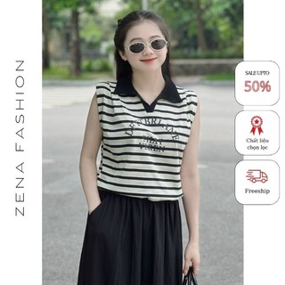 Áo kẻ cổ đức chữ ngực đơn giản dễ mặc 29622