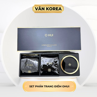 C210.Set Phấn Trang Điểm Cushion OHUI Đen kèm 2 lõi phụ