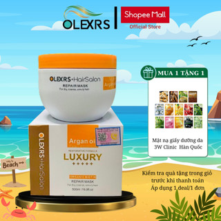 Kem ủ tóc phục hồi siêu mượt olexrs hair salon luxury repair mask 500ml