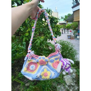 túi len handmade, màu tươi sáng ngọt ngào .( hàng đặt trước)