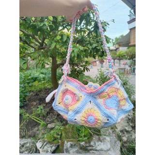 túi len handmade, màu tươi sáng ngọt ngào .( hàng đặt trước)