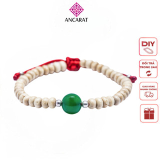  Vòng tay Ancarat gỗ dâu tằm đá Ngũ hành phong thuỷ 