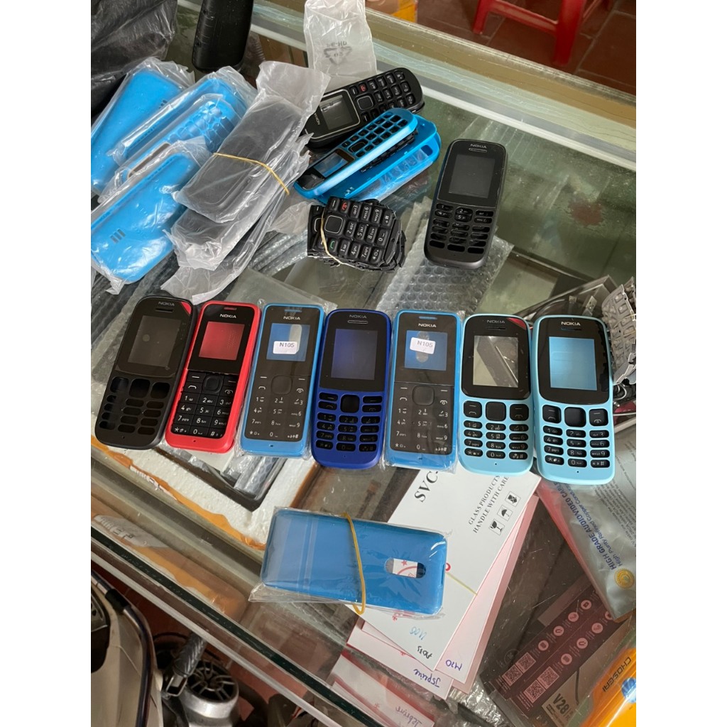 Vỏ điện thoại NOKIA 105 2015, 105 2016, 105 2017, 105 2019, 106 đã kèm bàn phím