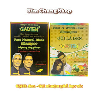 [Mẫu mới] Hộp 10 gói gội đen tóc Caoten Natural Black