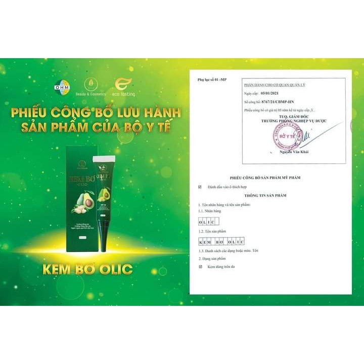  Kem Bơ Cấy Trắng Nano Olic Dưỡng trắng da Chống nắng Ngăn ngừa lão hóa sớm ở da  làm đều màu da giảm thâm sạm 