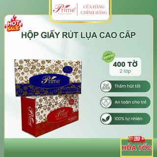 Combo 3 Hộp giấy rút lụa đa năng 200 TỜ 2 LỚP PRIME giấy ăn giấy rút lụa ll TISSUE BOX