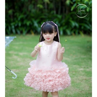 𝐑𝐮𝐛𝐲 𝐃𝐫𝐞𝐬𝐬 - Váy Sát Nách Chân Bồng Hm86 ( ảnh chính chủ)