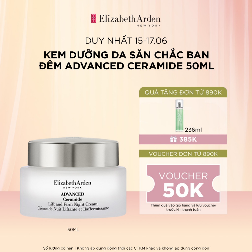 Kem dưỡng da săn chắc ban đêm Elizabeth Arden Advanced Ceramide Lift and Firm Night Cream 50ml