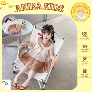 Váy Đầm Chất Tơ Mềm Xinh Yêu Siêu Mát Cho Bé Gái (10-22kg)