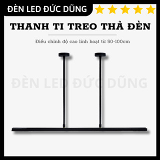 Ti Thả Thanh Ray Đèn Rọi Gắn Trần - Điều Chỉnh Độ Cao 50-100cm