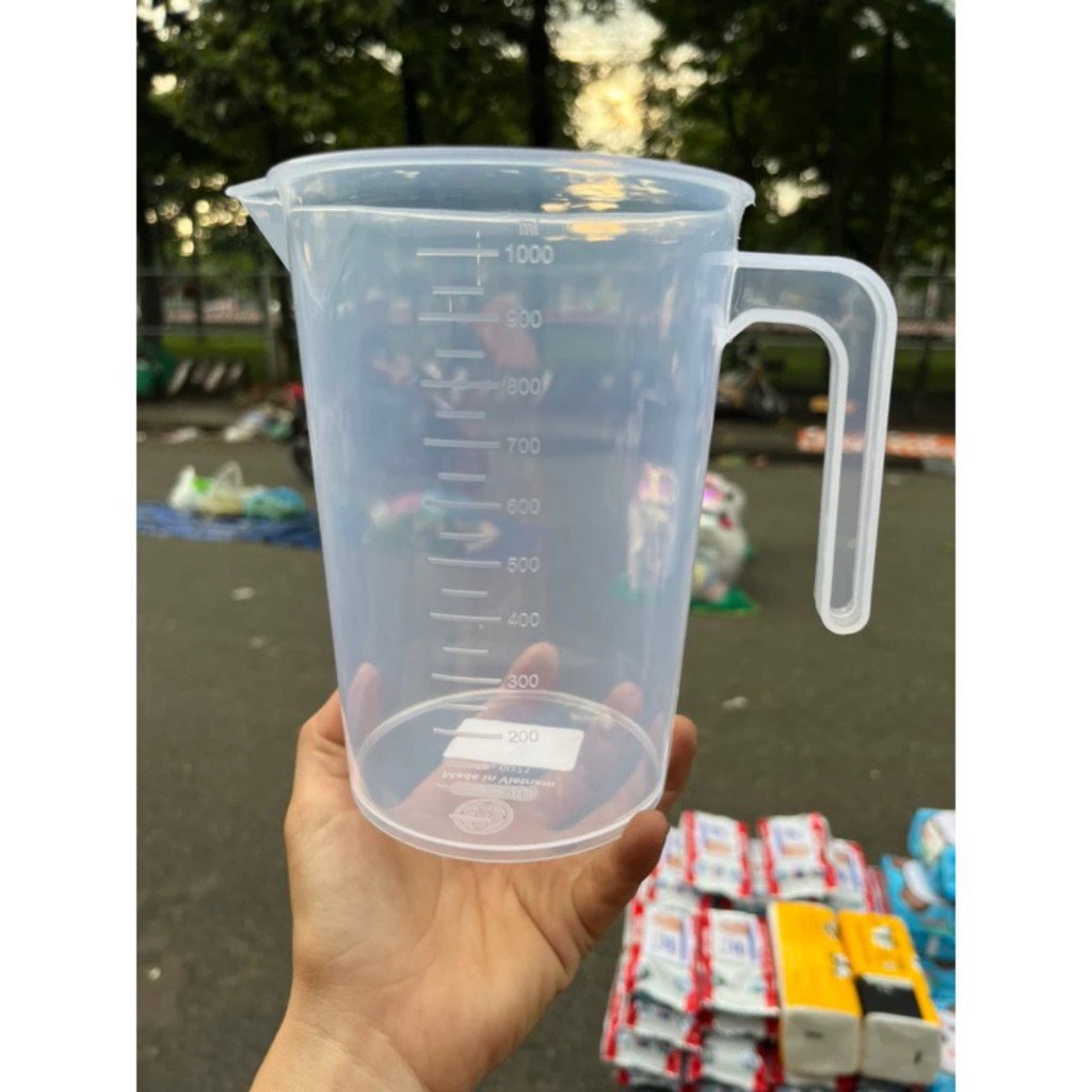 Ca Đong Chia Vạch 1 Lít An Toàn Tiện Lợi Siêu Xinh - Nhựa Việt Nhật