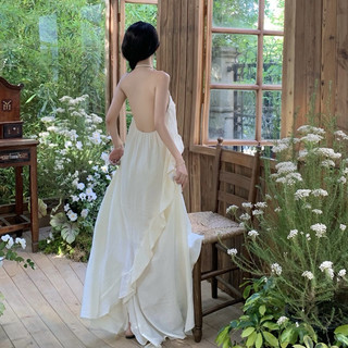 Đầm maxi thiết kế cổ điển Pháp