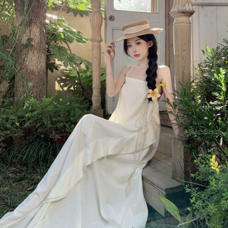 Đầm maxi thiết kế cổ điển Pháp