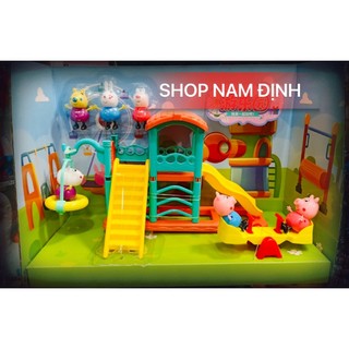 Bộ đồ chơi nhà búp bê khu vui chơi của heo peppa 7531
