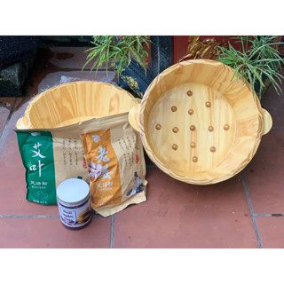 Bồn gỗ ngâm tay, ngâm chân, làm nail, rửa mặt