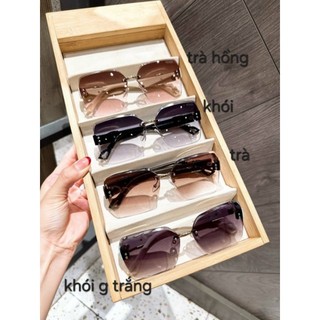 Kính mát thời trang nữ cao cấp k viền mẫu mới nhất 2023- FD 23062 tặng hộp và khăn lau kính