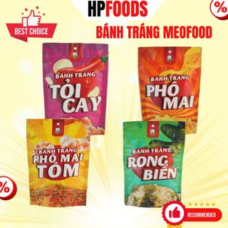 Bánh tráng trộn các vị Tỏi Cay Phô Mai Rong Biển Phô Mai Tôm Cà Ri cua Thập cẩm Tomyum túi zip 50g-đồ ăn vặt bánh tráng