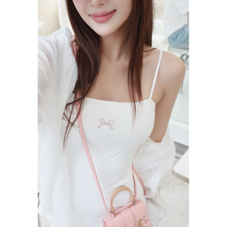 Sét đầm dây thêu nơ kèm áo sơ mi cocobebe