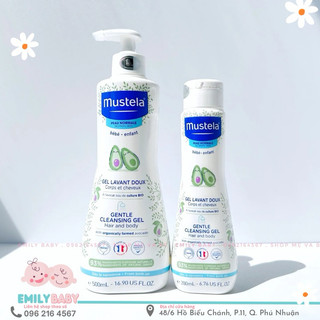 Sữa tắm gội mustela cho trẻ sơ sinh & em bé chai 200ml, 500ml