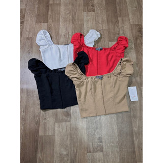 ÁO CROPTOP CHO MÙA HÈ NÚT CÀI TRƯỚC- mặc được 2 kiểu