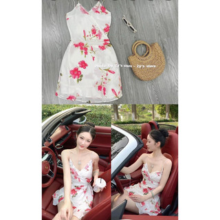 Váy 2 dây hoa nhí zara xuất