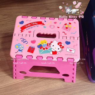 🌸𝐓𝐀̣̆𝐍𝐆 𝐐𝐔𝐀̀🌸 Ghế nhựa xếp Kuromi - Hello Kitty - Melody - Doraemon Doremon