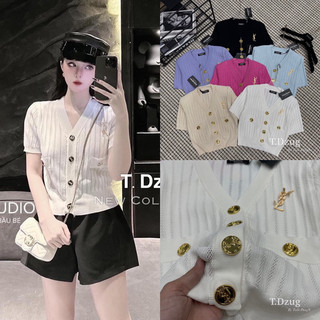 Áo Len Y.S.L Kèm Tag Độn Vai Full Tag Full Màu